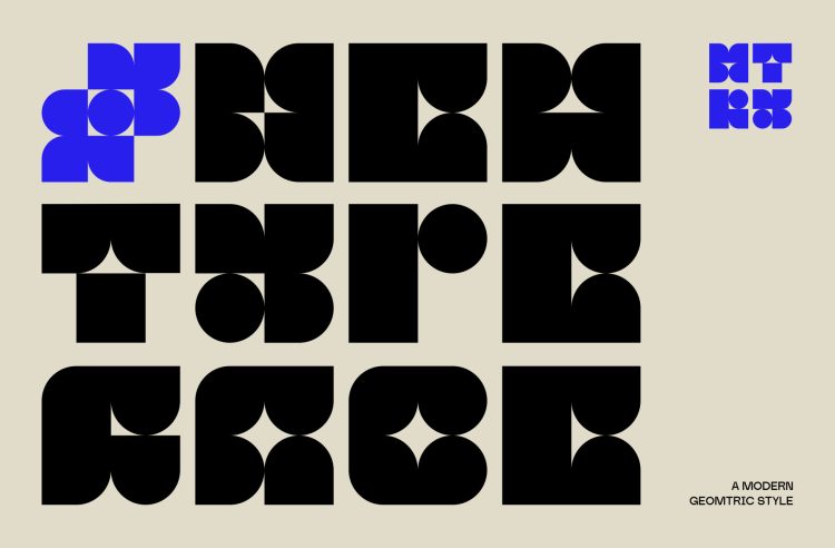 Modern Geometric Typeface