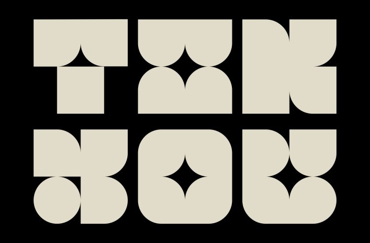 Modern Geometric Typeface