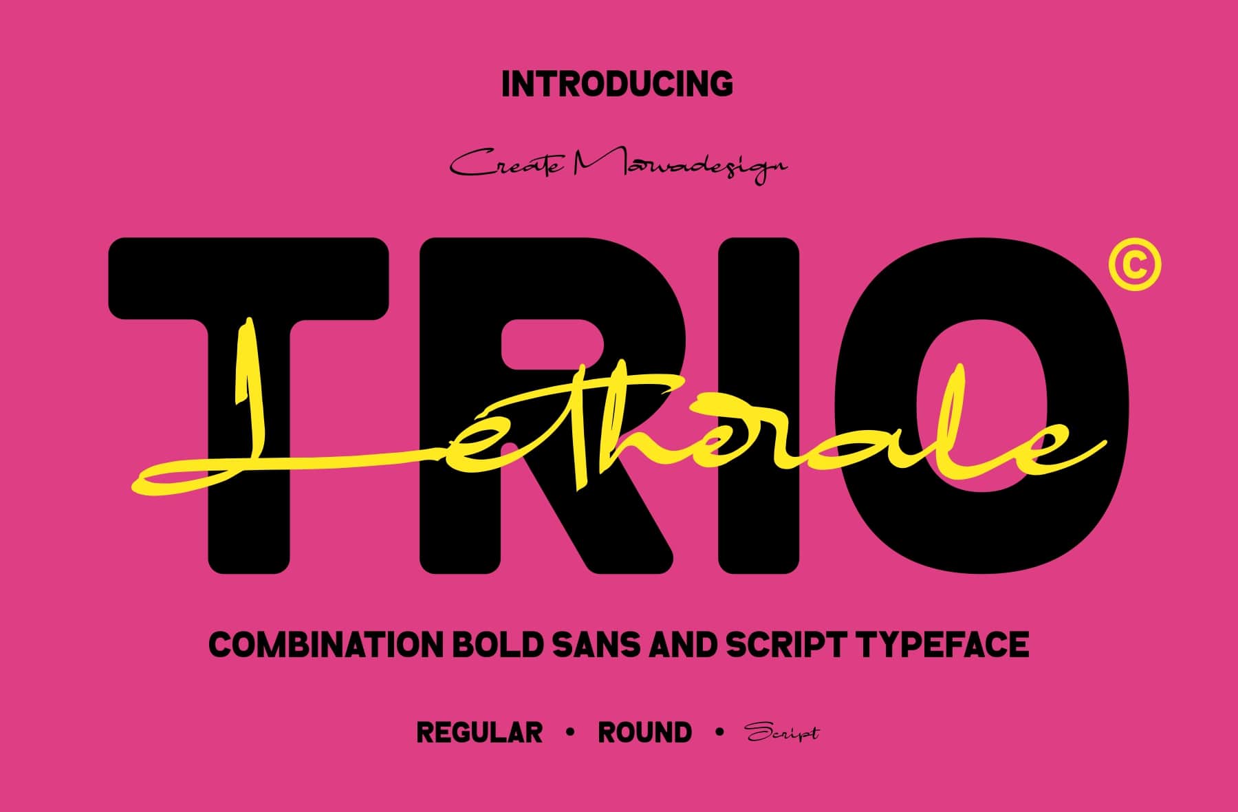 Trio Bold Family Typeface