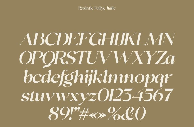 Display Serif Typeface