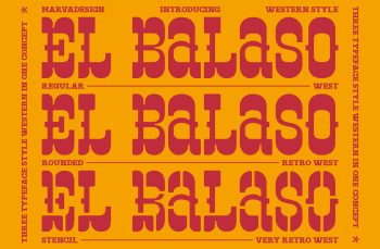 Slab Serif Western Typeface