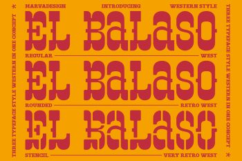 Slab Serif Western Typeface