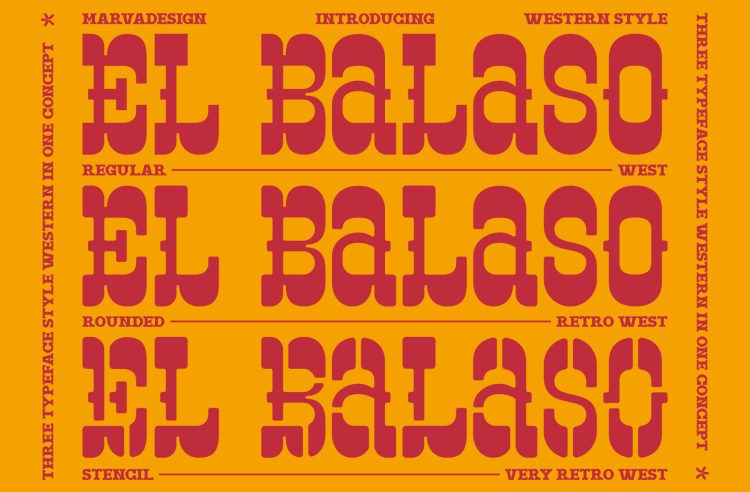 Slab Serif Western Typeface
