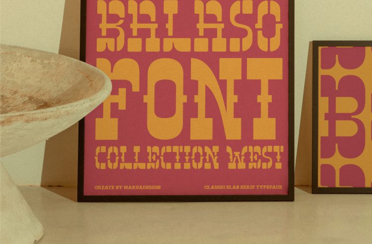 Slab Serif Western Typeface