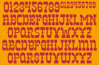 Slab Serif Western Typeface