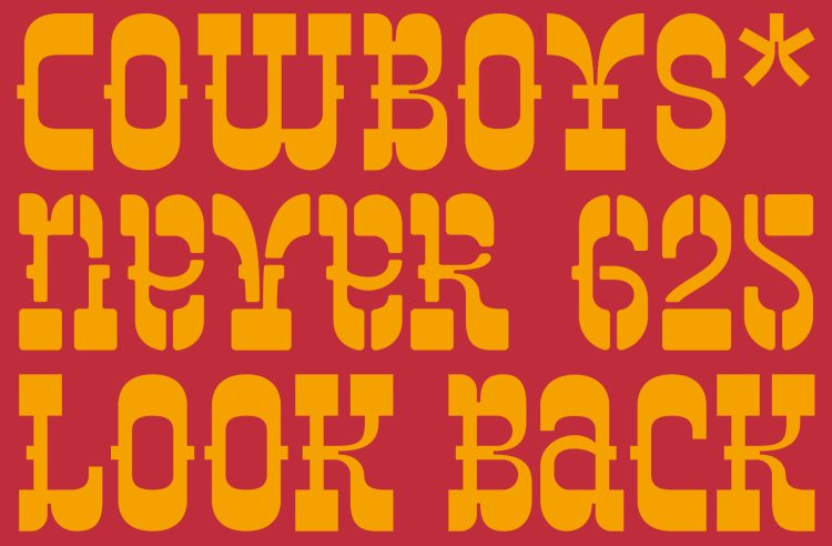 Slab Serif Western Typeface