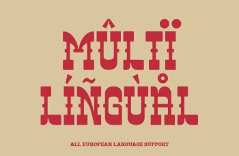 Slab Serif Western Typeface