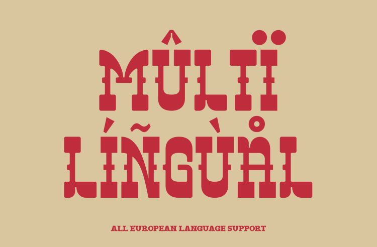 Slab Serif Western Typeface