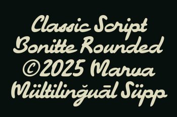 Classic Script Typeface
