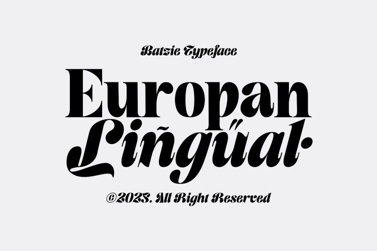 Display Serif Typeface