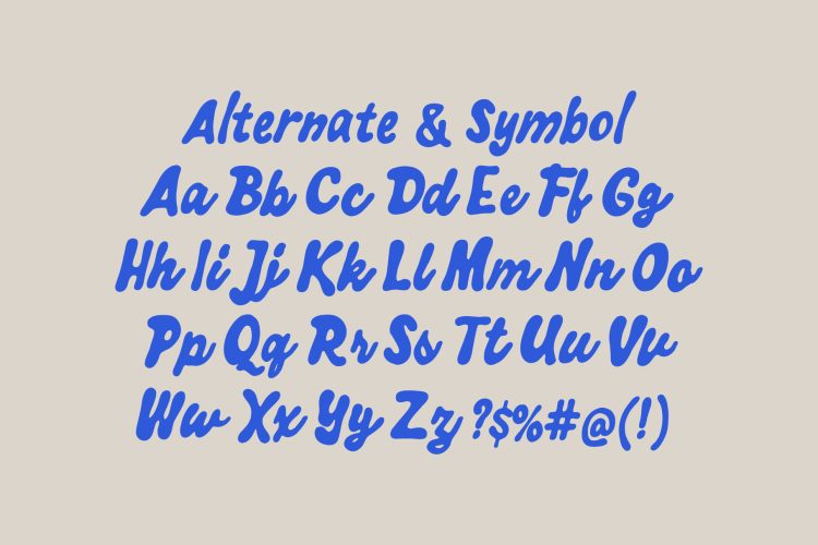 Display Retro Typeface