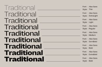 Family Sans Serif Typeface