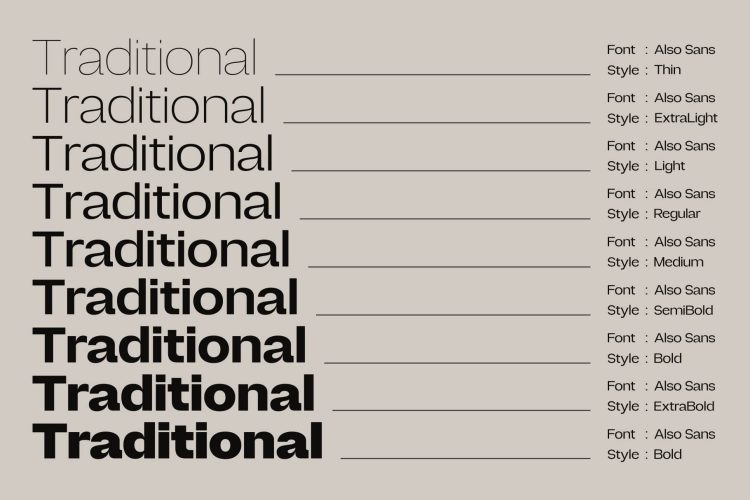 Family Sans Serif Typeface