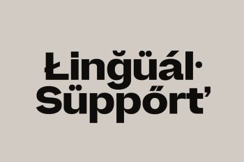 Family Sans Serif Typeface