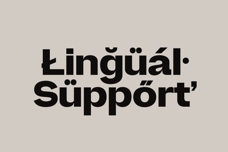 Family Sans Serif Typeface
