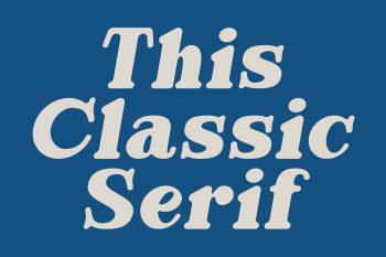 Bold Serif Typeface