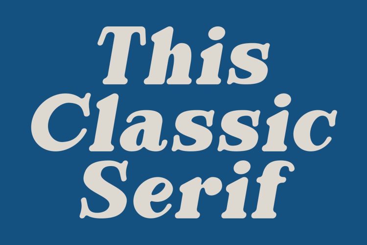 Bold Serif Typeface