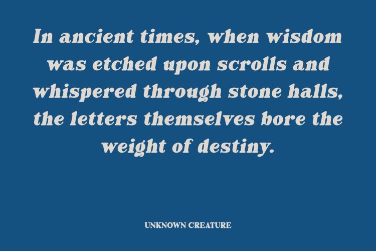 Bold Serif Typeface