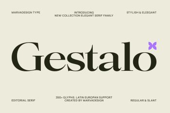 Elegant Family Serif typeface