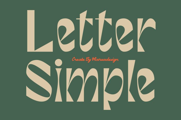 Unique Display Sans Serif Typeface