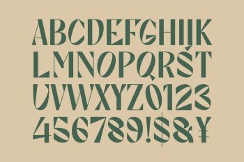 Unique Display Sans Serif Typeface