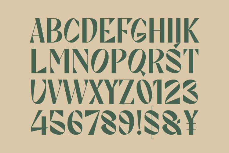 Unique Display Sans Serif Typeface