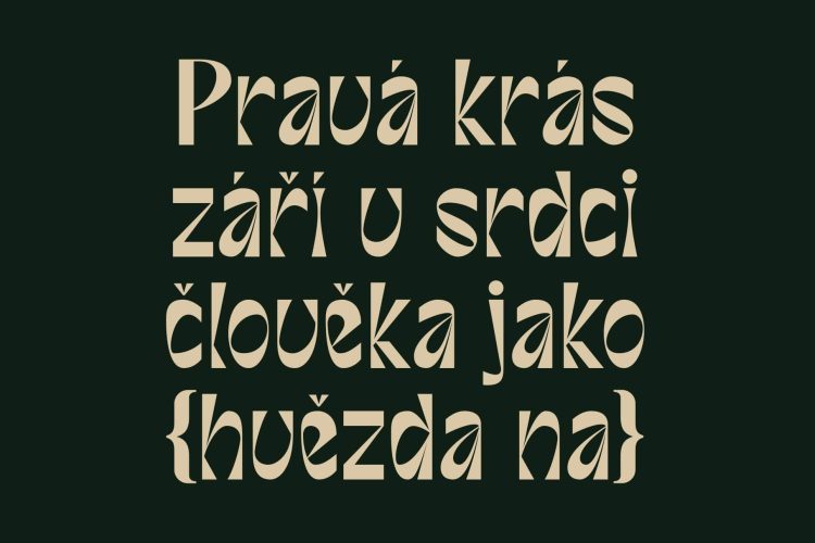 Unique Display Sans Serif Typeface