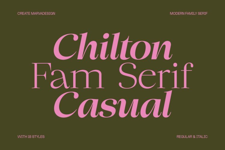 Family Serif Typeface