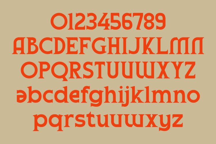 Modern Serif Typeface