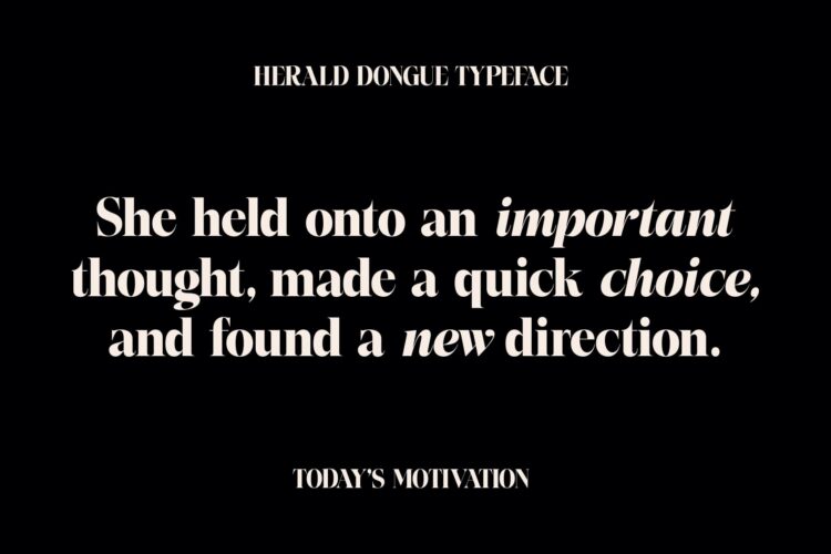 Stylish Elegant Serif Typeface