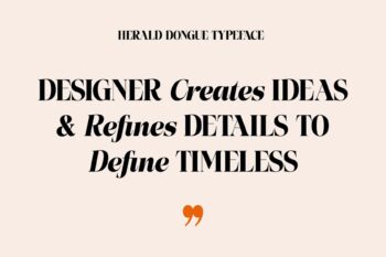 Stylish Elegant Serif Typeface