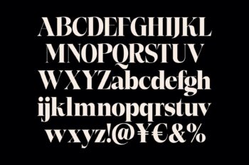 Stylish Elegant Serif Typeface