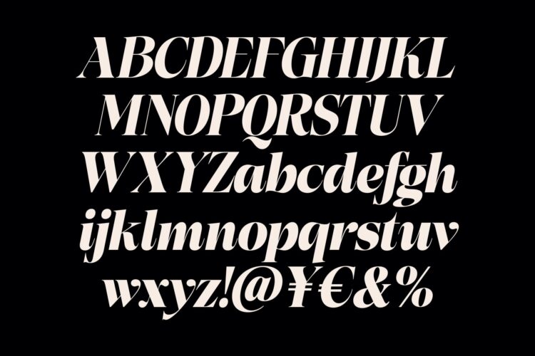 Stylish Elegant Serif Typeface