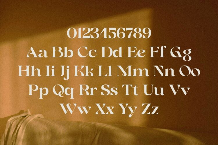 Elegant Decoration Serif Typeface