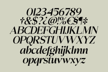 Elegant Family Serif Typeface