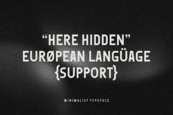 Geometric Sans Serif Typeface