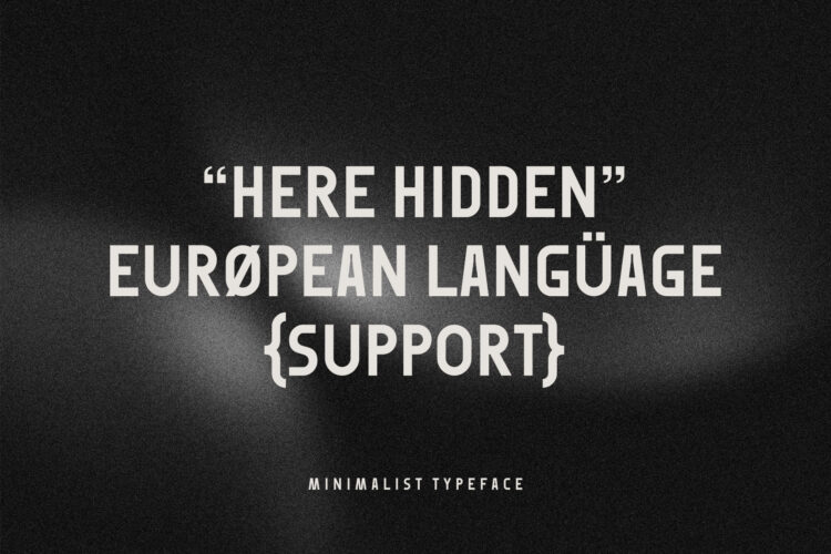 Geometric Sans Serif Typeface