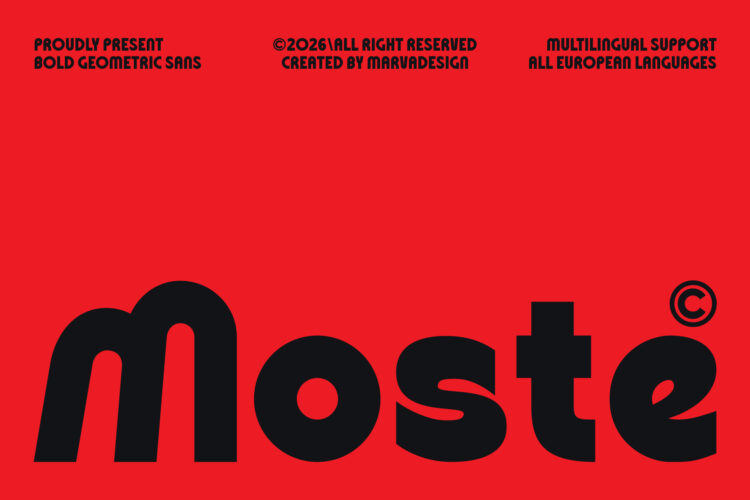 Geometric Sans Serif Typeface