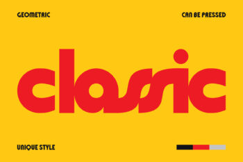 Geometric Sans Serif Typeface