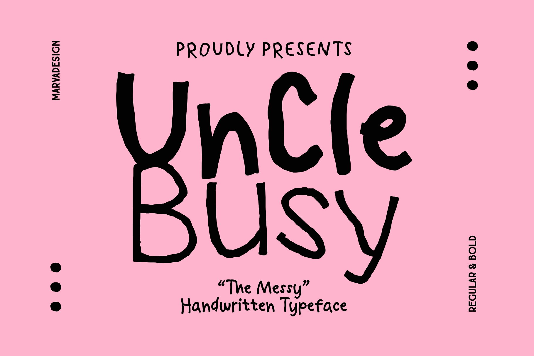 The Messy Handwritten Typeface