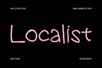 The Messy Handwritten Typeface