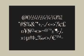 Family Serif Typeface