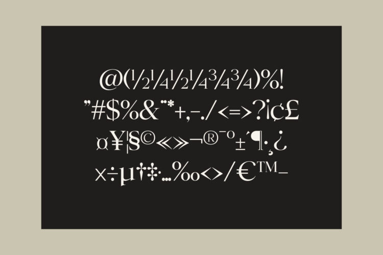 Family Serif Typeface