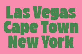 Bold Display Typeface