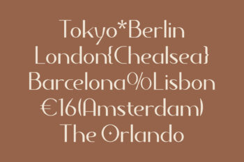 Minimalist Elegant Typeface