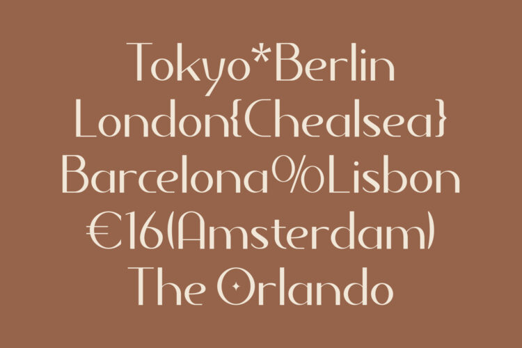 Minimalist Elegant Typeface