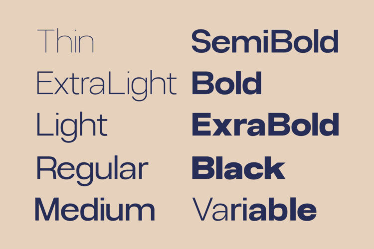 Modern Family Sans Serif Typeface