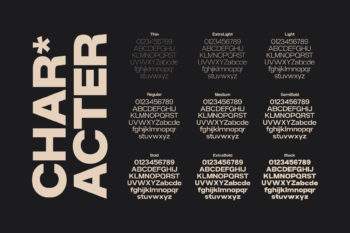 Modern Family Sans Serif Typeface