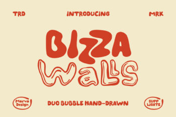 Duo Bubble Handdrawn Typeface