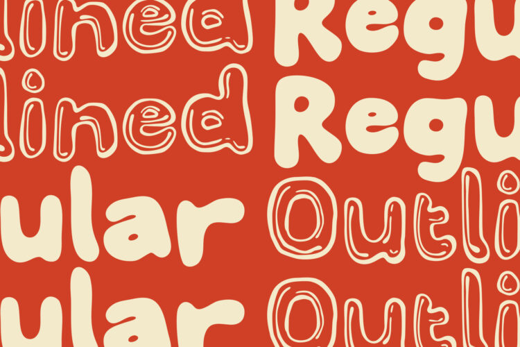 Duo Bubble Handdrawn Typeface